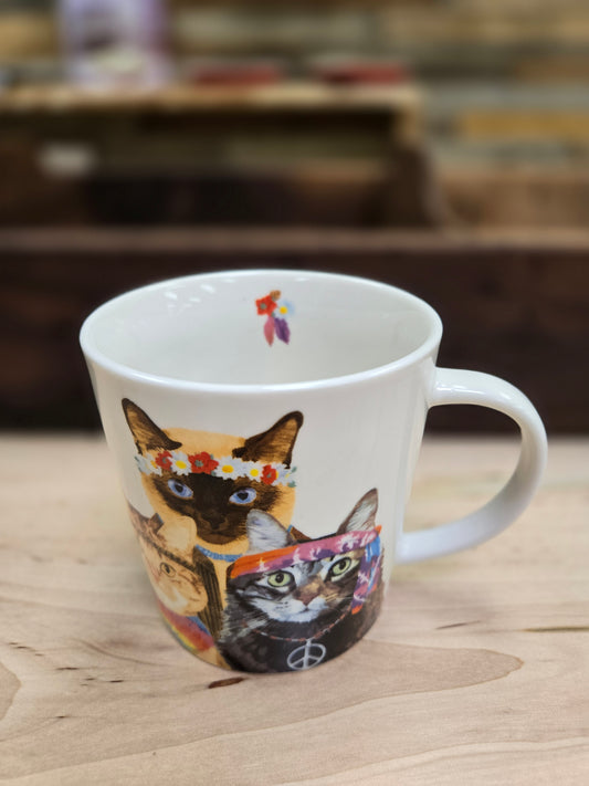 Bohemian Style Cat Mug